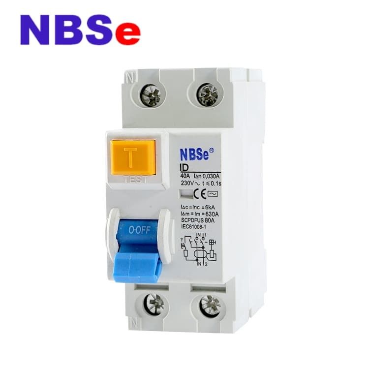 Differential Fire Resistant 2P 6KA 300mA Rccb Circuit Breaker